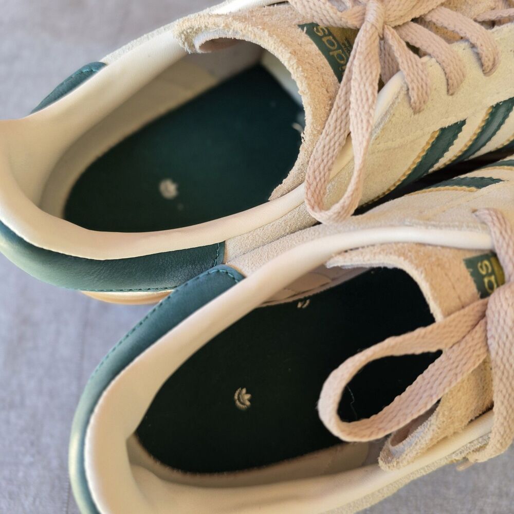 Size 10.5 - Women's adidas Gazelle Bold Cream/ Green ID7056 - Excellent!!! - Picture 10 of 10
